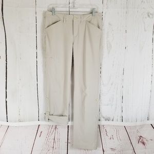 Eddie Bauer Athletic Cargo Pants Sz 6 Beige Thin